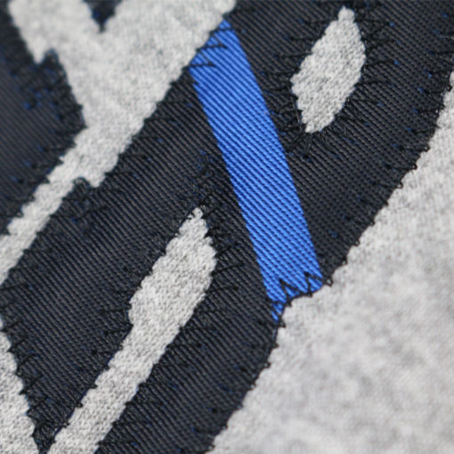 Applique Stitching on the American Handler Thin Blue Leash Hoodie