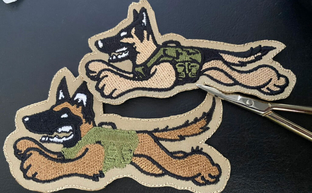 Embroidered German Shepherd and Belgian Malinois Caricatures